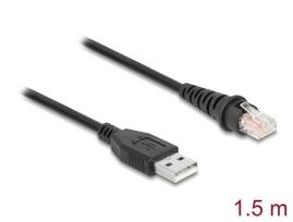 Kodų skaitytuvo kabelis RJ50 10-pin–USB 2.0 Type-A 1,5 m Delock 90598