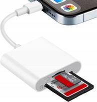 SD kortelių skaitytuvas iPhone, SD ir TF, dvi OTG jungtys, 2 vnt.