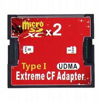 Atminties kortelių adapteris, Dual Port, SD/SDHC/SDXC, Type I Compact Flash