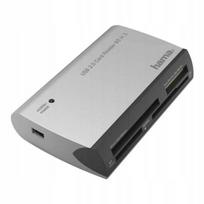 Kortelių skaitytuvas HAMA All in One, USB 2.0, SD / microSD / CF / MS, 480Mbps, Sil