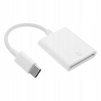 USB-C atminties kortelių skaitytuvas, nešiojamas adapteris telefonui, planšetiniam kompiuteriui