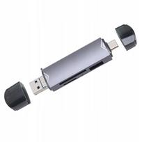 Micro SD atminties kortelių skaitytuvas USB 3.0 USB-C TF 5Gb/s iki 2 TB