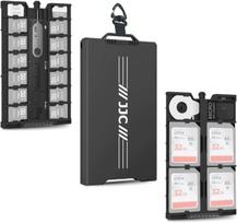 Atminties kortelių dėklas SD Micro SD Nano SIM, aliuminis, 18 kortelių