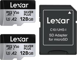 microSDXC UHS-I kortelė Silver Plus 2x R205/W150 V30