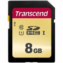 Atminties kortelė TRANSCEND 500S 8GB SDHC 95MB/s UHS-I U1 Class 10