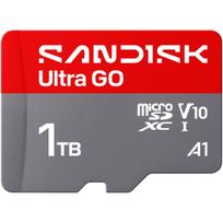 microSDHC atminties kortelė SanDisk 1TB ULTRA GO, 190MB/s, C10, U1, V10, A1, UHS-I