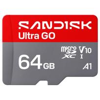 microSDHC kortelė SanDisk ULTRA GO 64GB, 140MB/s, Class 10, U1, V10, A1, UHS-I