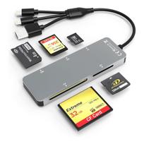 5 in 1 OTG atminties kortelių skaitytuvas SD, microSD, Memory Stick