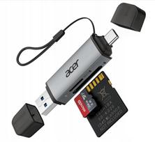 Kortelių skaitytuvas Acer USB-C SD/microSD, USB 3.0, 5Gb/s, 2 kortelės, Mac