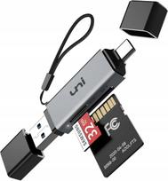 Atminties kortelių skaitytuvas UNI USB 3.0/USB-C