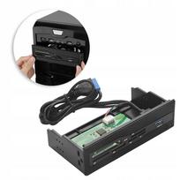 Vidinis kortelių skaitytuvas USB 3.0, M2, SD, MS