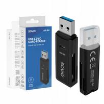 USB 3.0 SD kortelių skaitytuvas SAVIO AK-64 5Gb/s Plug & Play