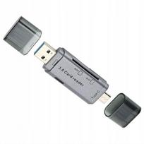 Atminties kortelių skaitytuvas TF SD Type C USB 3.0 OTG
