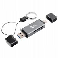 SD kortelių skaitytuvas USB-C / USB-A, Micro SD, SDHC