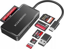 Kortelių skaitytuvas 6in1 USB-C USB-A SD CF Micro SD Memory Stick