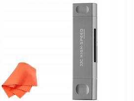 Atminties kortelių skaitytuvas JJC CR-UCL1 GRAY SD ir microSD