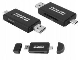 Atminties kortelių skaitytuvas 5-in-1 SD USB Micro Type-C USB-C