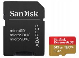 Atminties kortelė SANDISK Extreme Plus microSDXC 512GB su adapteriu