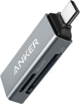 Kortelių skaitytuvas Anker USB-C 2in1 MicroSD SDHC SDXC 5Gbps pilkas