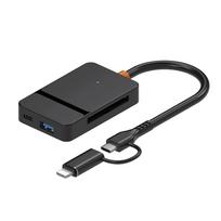 USB-A ir USB-C atminties kortelių skaitytuvas SD/TF/CF/MS, 5Gb/s duomenų perdavimas