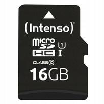 Micro SDHC atminties kortelė 16GB UHS-I su 3423470 Intenso adapteriu