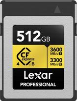 Atminties kortelė Lexar CFexpress 4.0 GOLD 512GB Type B (R3600/W3300)