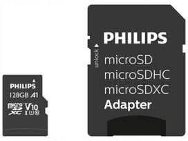 MicroSDXC atminties kortelė Philips 128GB Class 10 UHS-I U1 su adapteriu