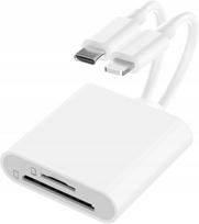 Kortelių skaitytuvas SD TF, USB-C, Lightning, iPhone, iPad