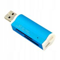 USB SD, SDHC, SDXC, microSD atminties kortelių skaitytuvas