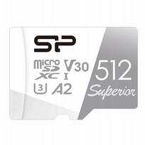 MicroSD atminties kortelė Silicon Power 512GB, A2 V30 U3 SDXC, su adapteriu