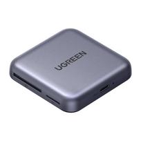 Adapteris Ugreen CM898 3in1 USB-C MagSafe kortelių skaitytuvas SD TF PD 100W juodas