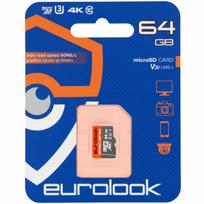 Atminties kortelė EUROLOOK 64GB Micro SD Class 10 telefonams, kameroms