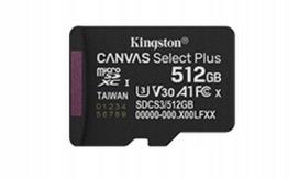 Atminties kortelė Kingston Canvas Select+ G3 512GB MicroSDXC SDCS3/512GBSP