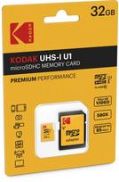 microSD atminties kortelė Kodak 32GB UHS-I U1 A1 su SD adapteriu