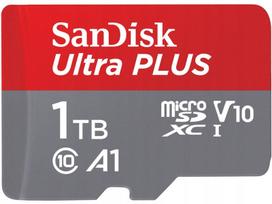 Atminties kortelė SANDISK Ultra Plus microSDXC 1TB su adapteriu