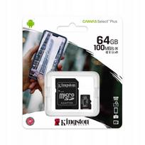 Atminties kortelė Kingston SDCS2/64GB Canvas Plus 64GB microSDXC 100MB/s