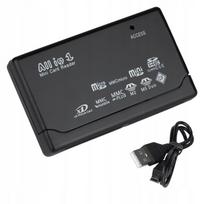 USB kortelių skaitytuvas SD SDHC SDXC Micro MS CF XD MMC