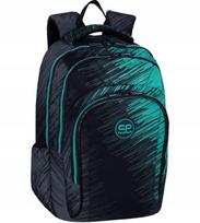 Mokyklinė kuprinė CoolPack, juoda-žalia, kelių skyrių