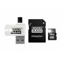MicroSDHC atminties kortelė GOODRAM 16GB M1A4 UHS-I su adapteriu