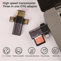 USB atmintinės, Type-C ir USB3.0 SD, TF atminties kortelių skaitytuvai ir adapteriai