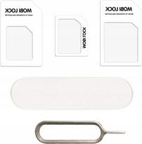 SIM kortelių adapterių rinkinys 6in1 Micro Nano Standard