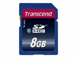 Atminties kortelė TRANSCEND 8GB SDHC Class 10