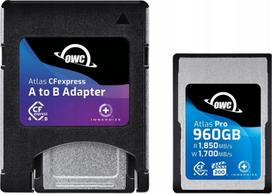 Atminties kortelė OWC CFexpress Atlas Pro R1850/W1700 VPG200 Type A su adapteriu 960GB