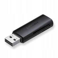 USB 3.0 atminties kortelių skaitytuvas SD, TF, microSD, juodas