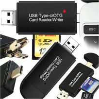 Kortelių skaitytuvas USB 3.0 USB-C SD, microSD, SDHC, TF, 5in1 hub