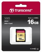 SD atminties kortelė TRANSCEND 500S 16GB SDHC 95MB/s UHS-I U1 Class 10