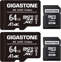 Micro SDXC atminties kortelė 64GB Class 10 90MB/s 30MB/s 4K UHD Gigastone