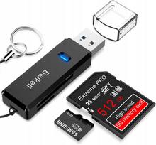 Kortelių skaitytuvas USB 3.0 SDXC SDHC MMC 5Gbps Metal macOS Windows