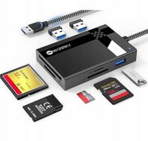 USB 3.0 SD kortelių skaitytuvas WARRKY 7 in 1 Micro SD adapteris