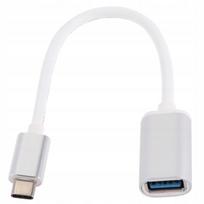 Type-C OTG adapteris USB SD CF kortelių skaitytuvas baltas